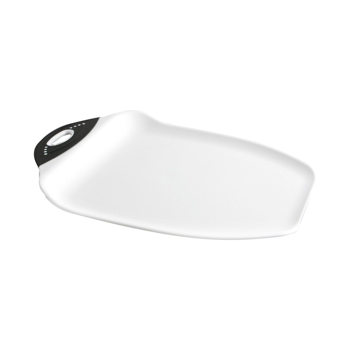 Dexas Chop & Scoop, tabla de corte con curvas para jugosas frutas y control de jugos.