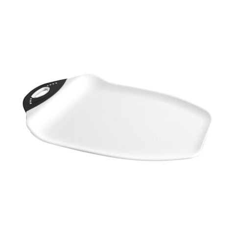 Dexas Chop & Scoop, tabla de corte con curvas para jugosas frutas y control de jugos.