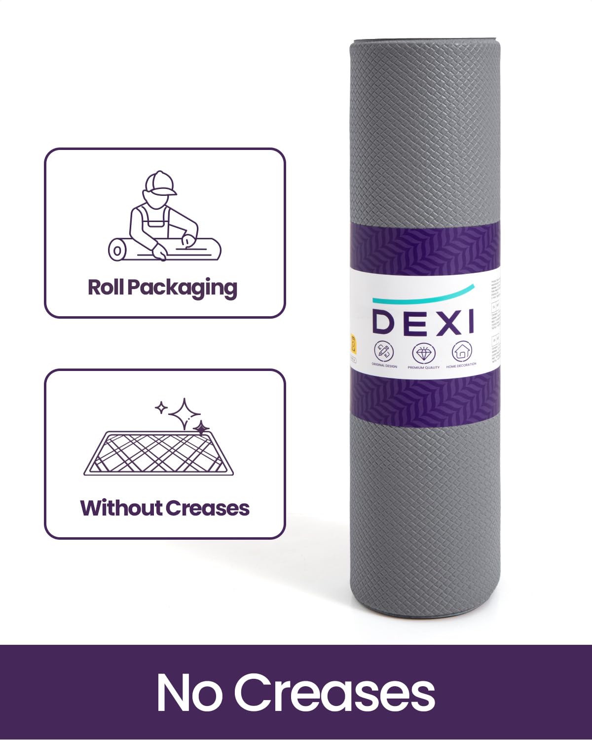 DEXI alfombrilla de cocina gris para el hogar y la decoración