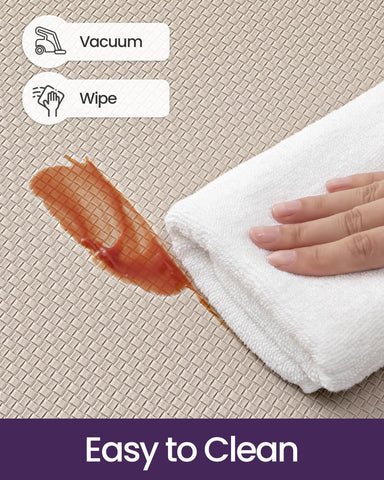 DEXI piso antifatiga cocina resistente al agua beige, facilita limpieza y durabilidad