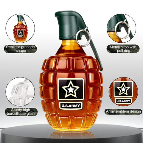 Dexspoeny botella de vidrio borosilicato de alta resistencia, diseño compacto para viaje.