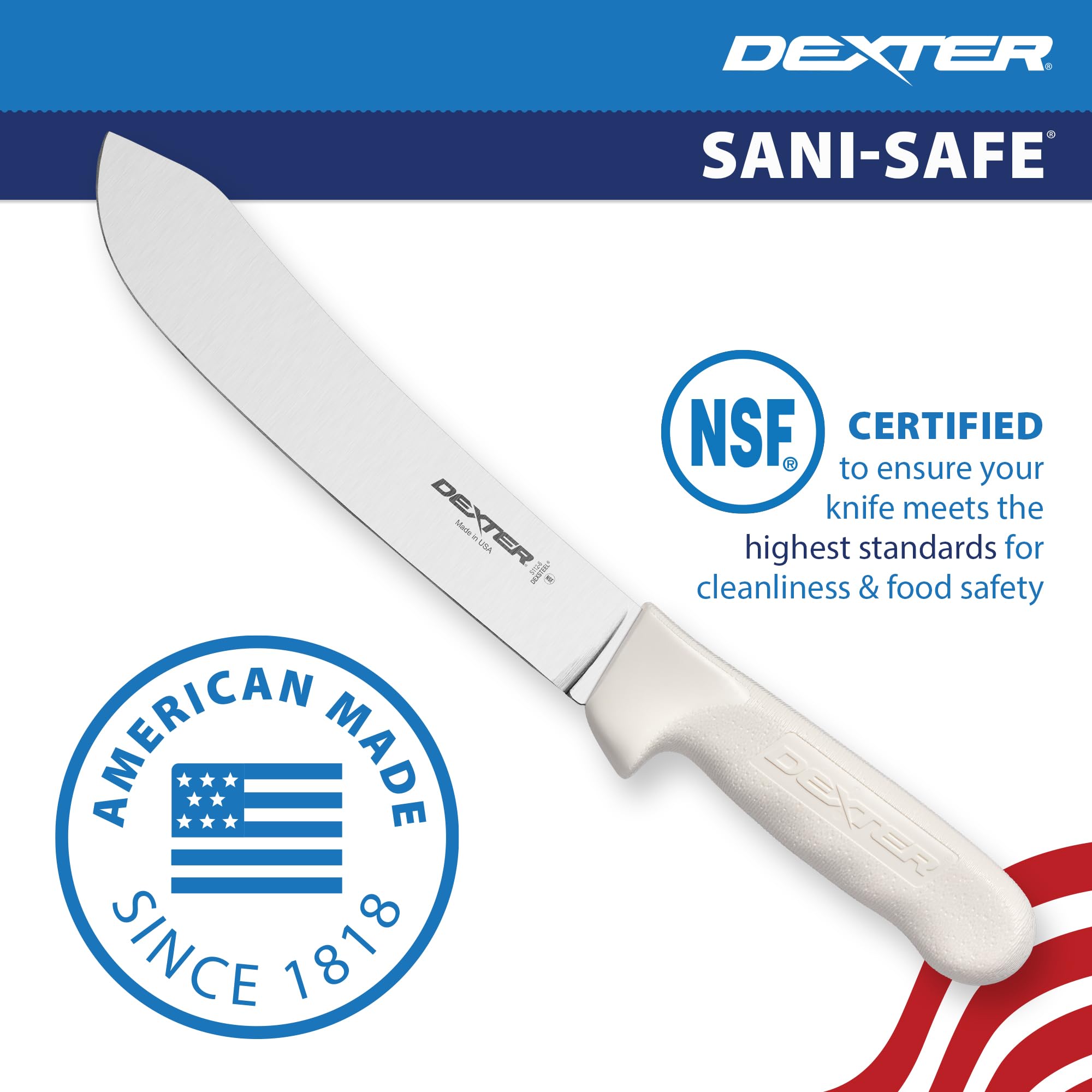 Dexter Outdoors cuchillo 8 pulgadas, perfil-bullnose para cortes guiados.