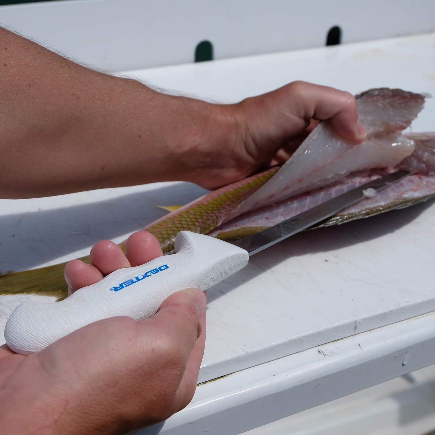 Dexter Outdoors: protector de filo para almacenamiento y limpieza.