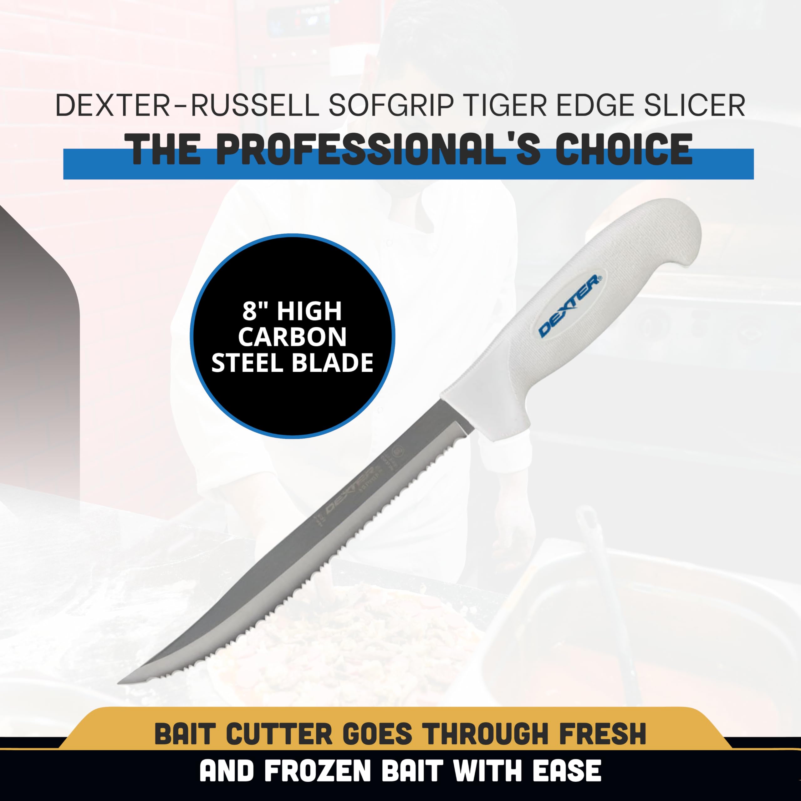 Dexter Outdoors SOFGRIP mango suave antideslizante para control seguro.
