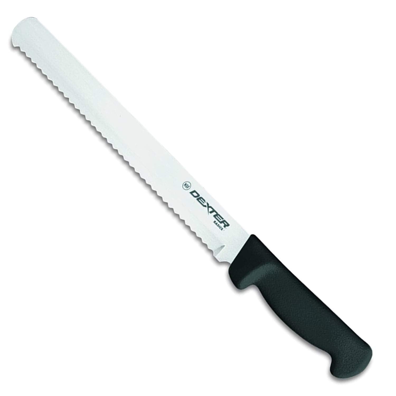 Dexter-Russell Basics P94804B cuchillo pan 10 pulgadas con borde acanalado y mango negro