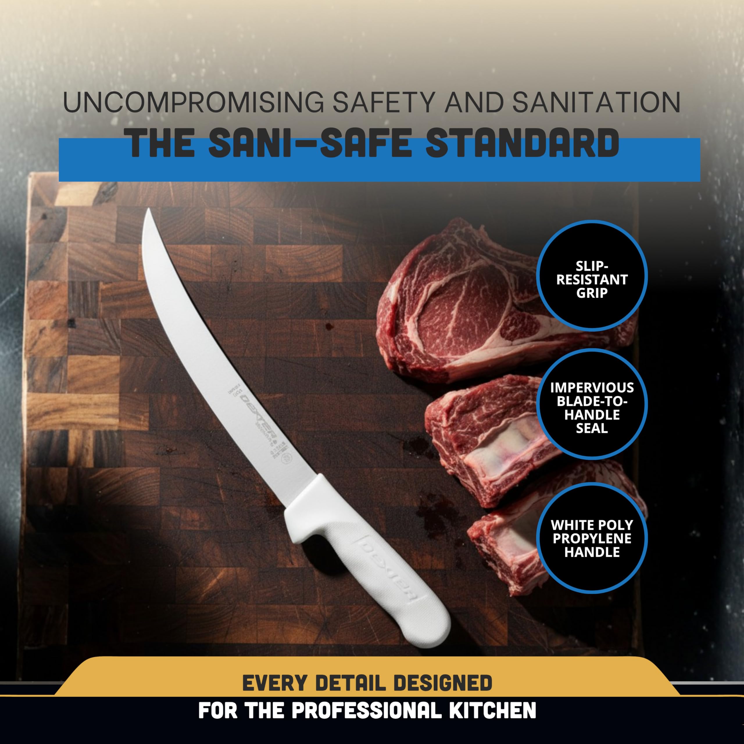 Certificación NSF visible, seguridad y estándares para cocinas comerciales.