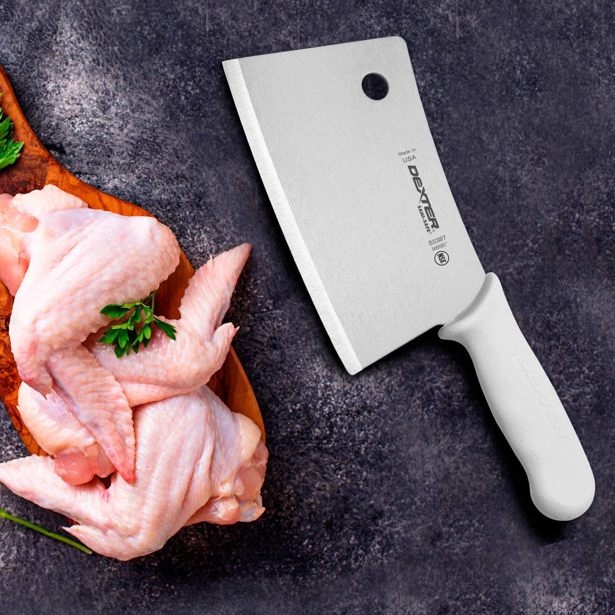 Dexter-Russell cuchillo, corte carne densa con control y precisión.