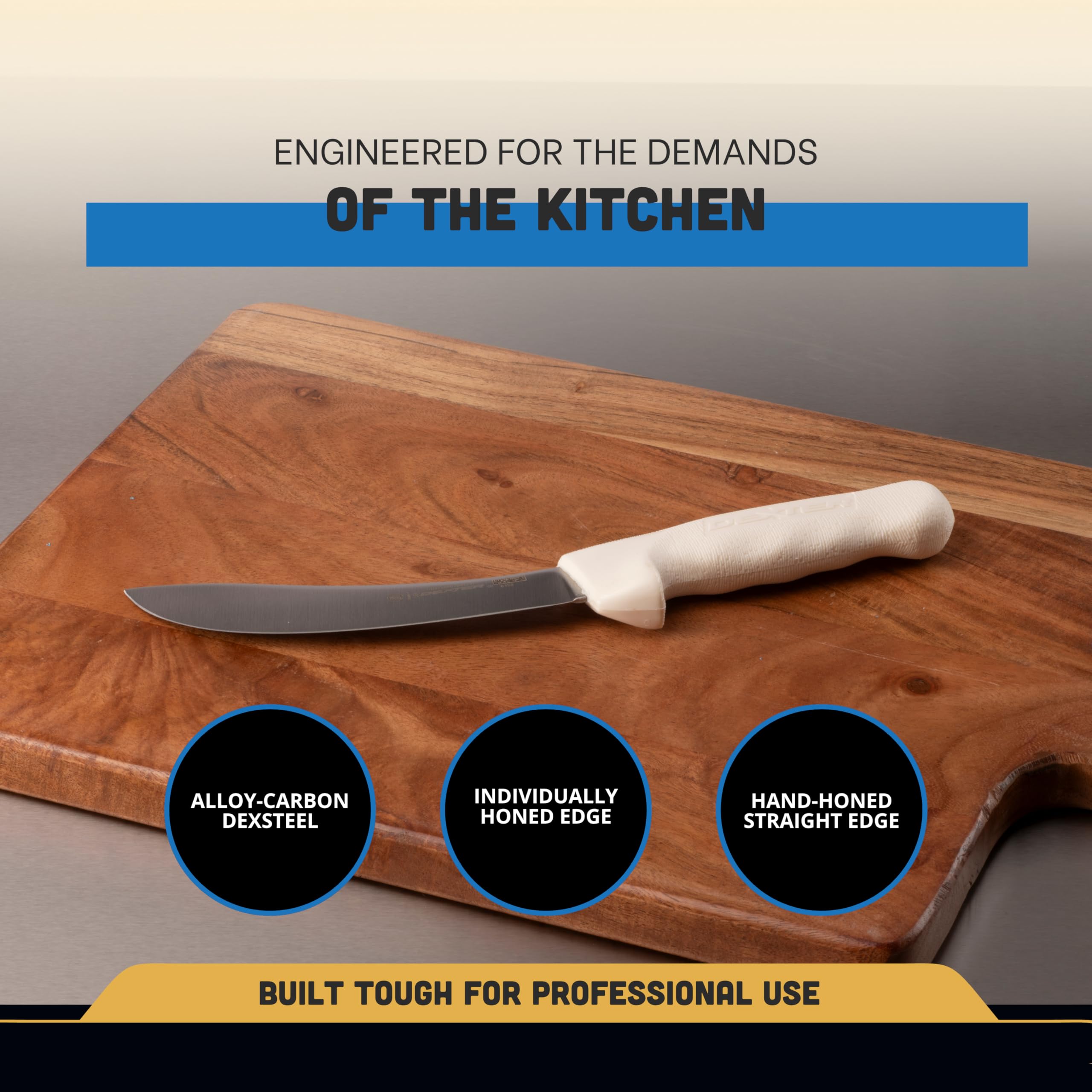 Dexter-Russell cuchillo-desollar, diseño ergonómico para uso cómodo durante largas sesiones