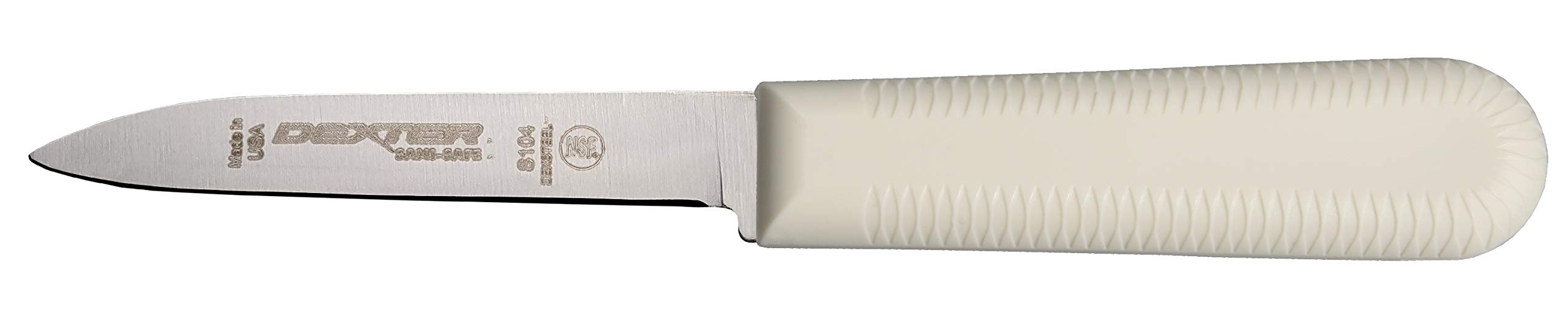 Dexter-Russell Sani-Safe S104SC-3RWC, mango texturizado rojo ofrece agarre seguro.