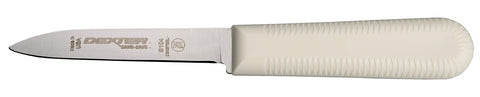 Dexter-Russell Sani-Safe S104SC-3RWC, mango texturizado rojo ofrece agarre seguro.
