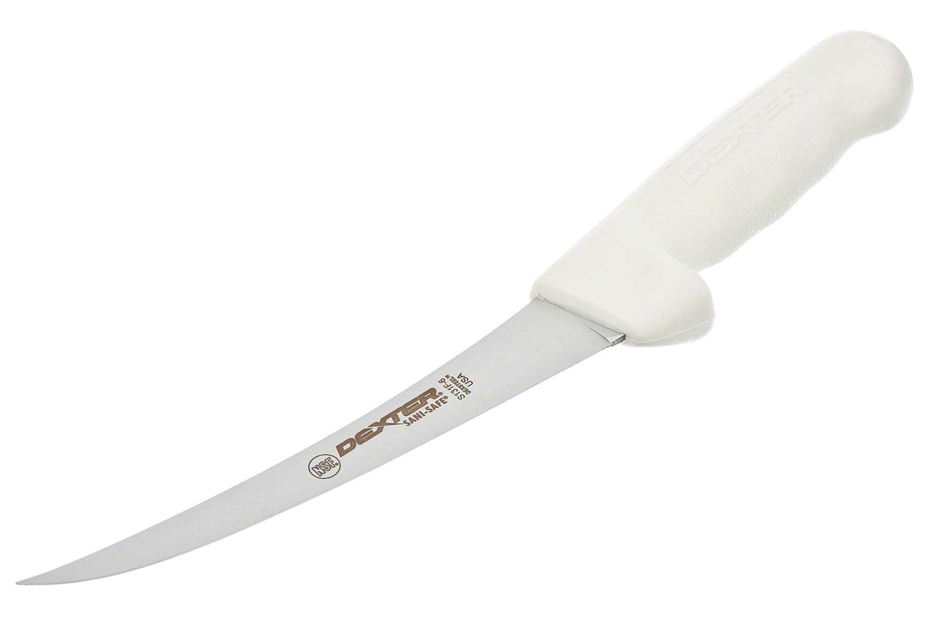 Cuchillo deshuesar Dexter Russell S131F, hoja flexible de 6 pulgadas para despiece preciso