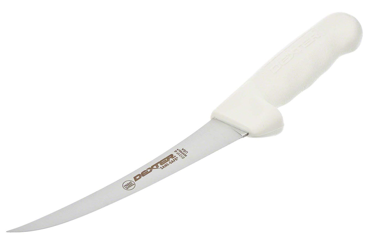 Cuchillo deshuesar Dexter Russell S131F, hoja flexible de 6 pulgadas para despiece preciso