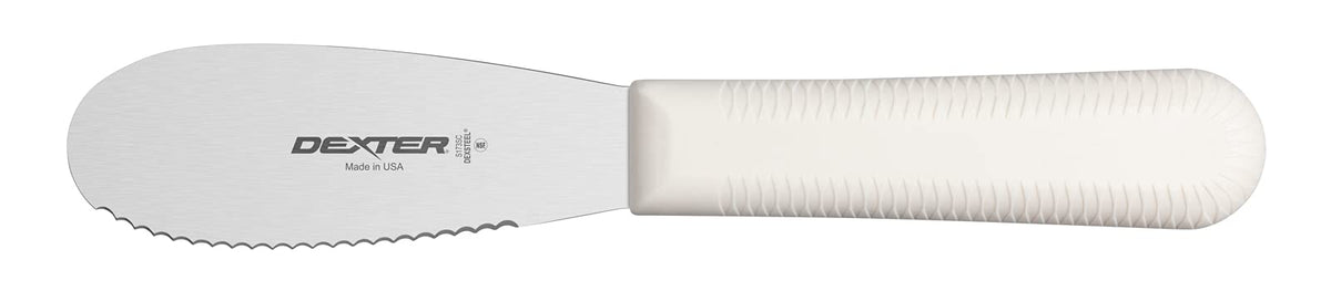 Dexter-Russell S173SCPCP, cuchillo untar sándwich con borde acanalado, facilita untar y cortar sin rasgar