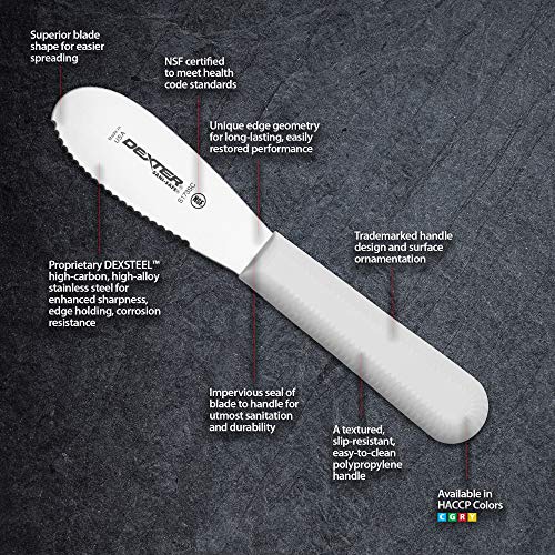 Dexter-Russell S173SCPCP, hoja de acero carbono alta precisión para untar suave
