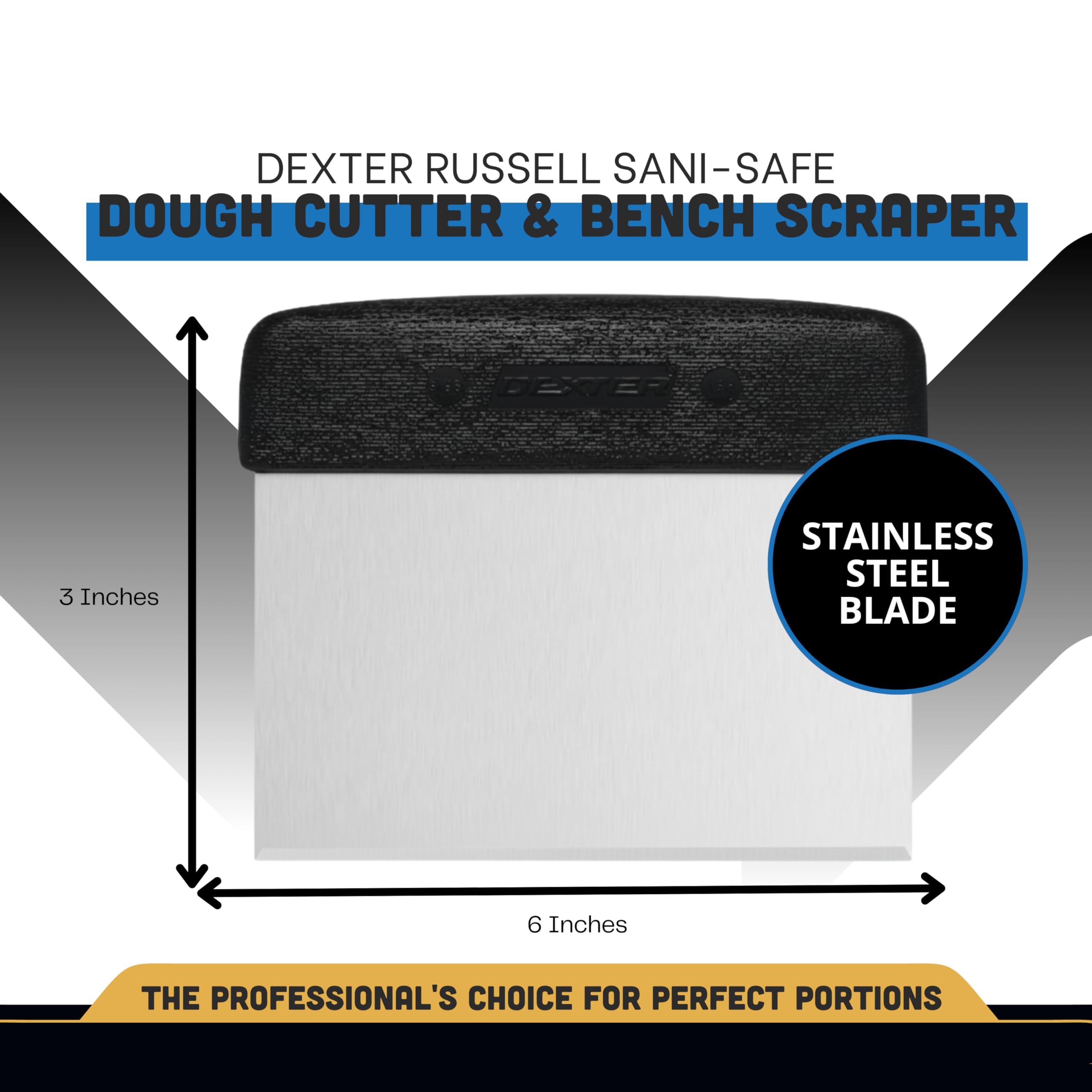 Dexter-Russell S196B mango texturizado negro para un agarre seguro durante el uso