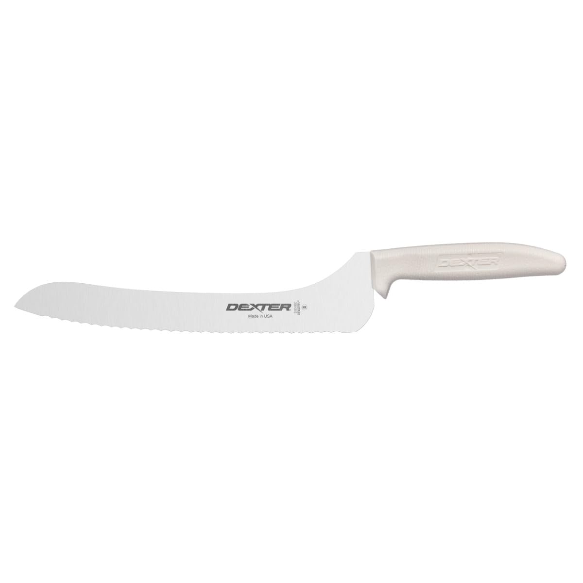 Dexter Russell Sani: cuchillo offset para sándwich con borde festoneado y rendimiento higiénico.