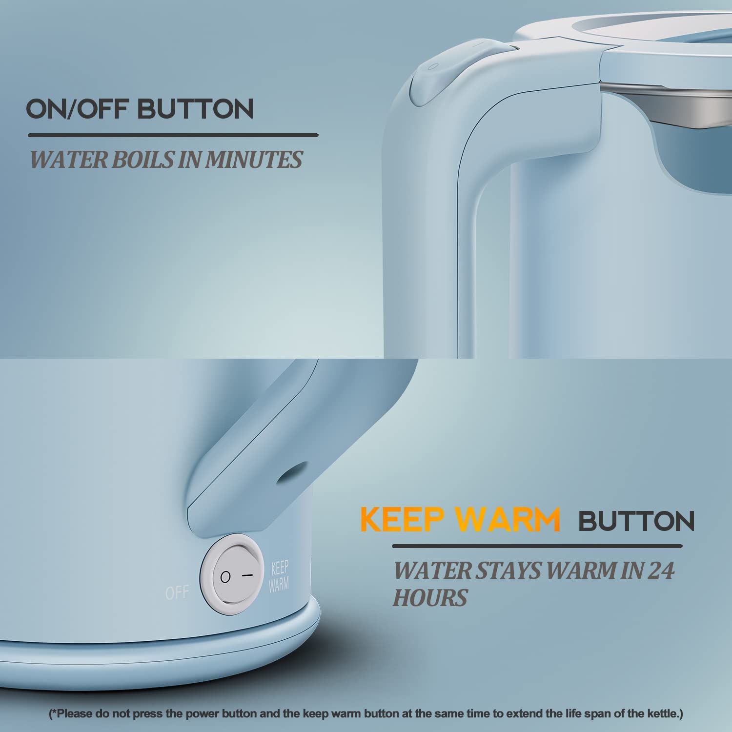 DEZIN apagado automático y protección sin agua para mayor durabilidad