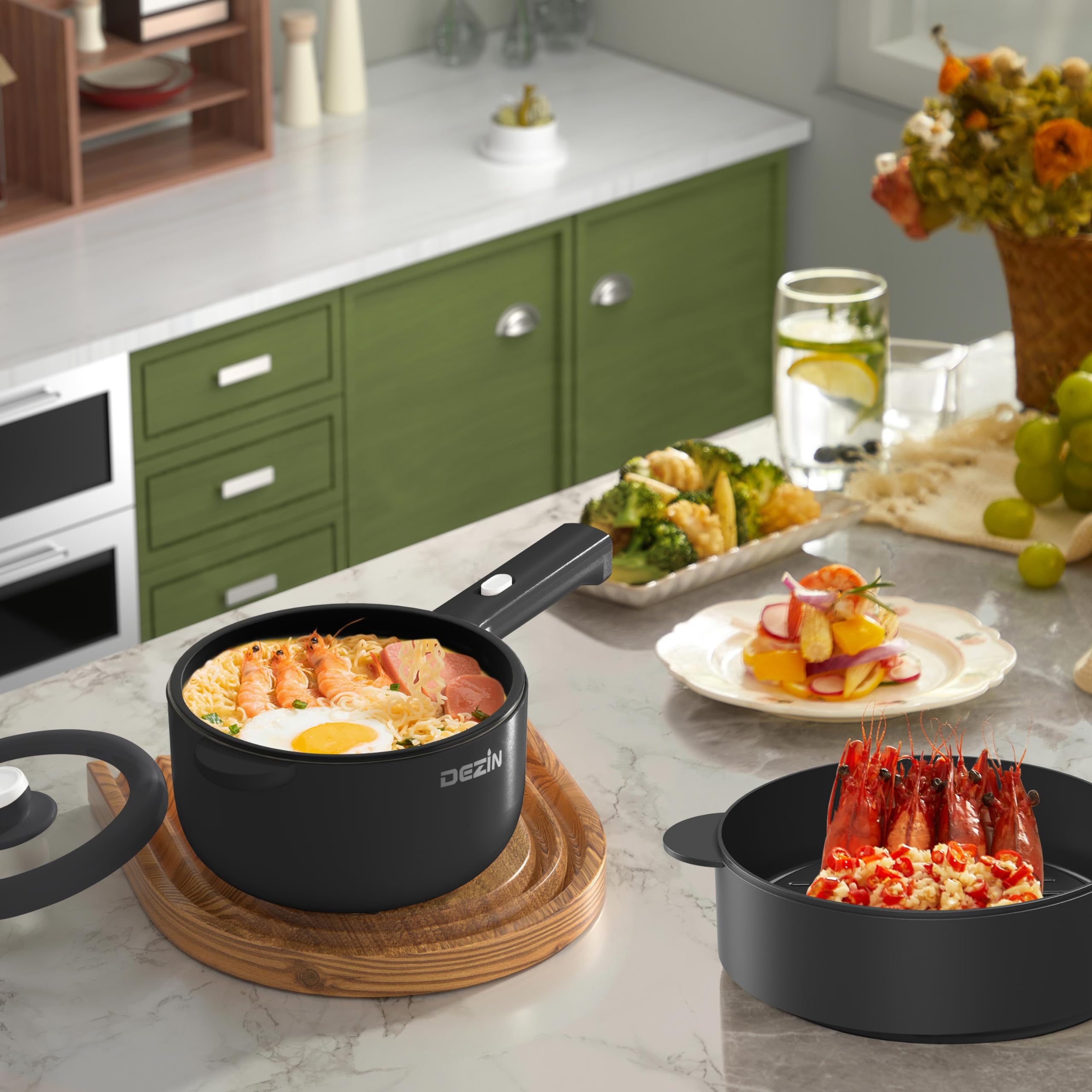 DEZIN dormitorio práctico y portátil para cocinar en espacios pequeños.