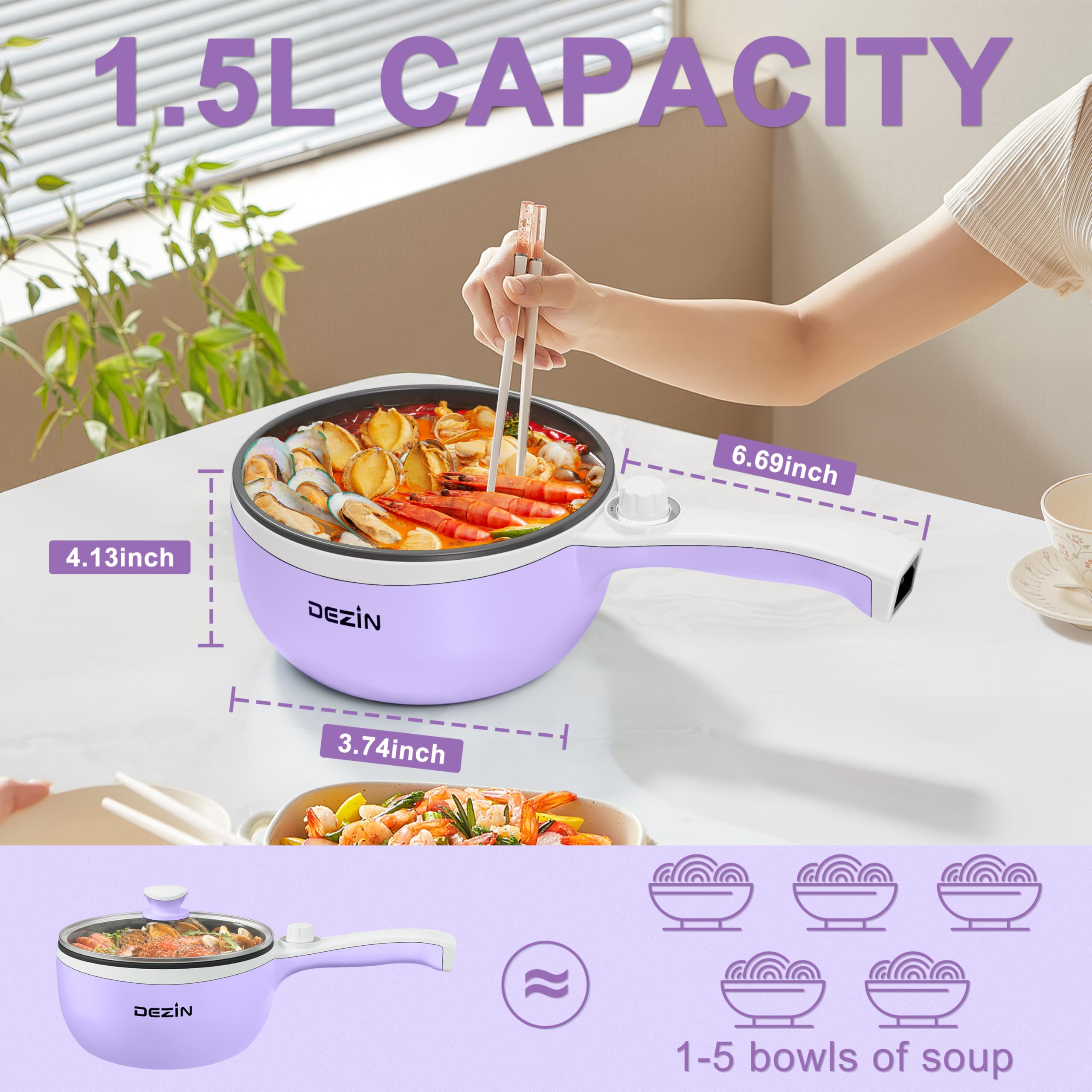 DEZIN Hot Pot control de potencia para cocinar con precisión