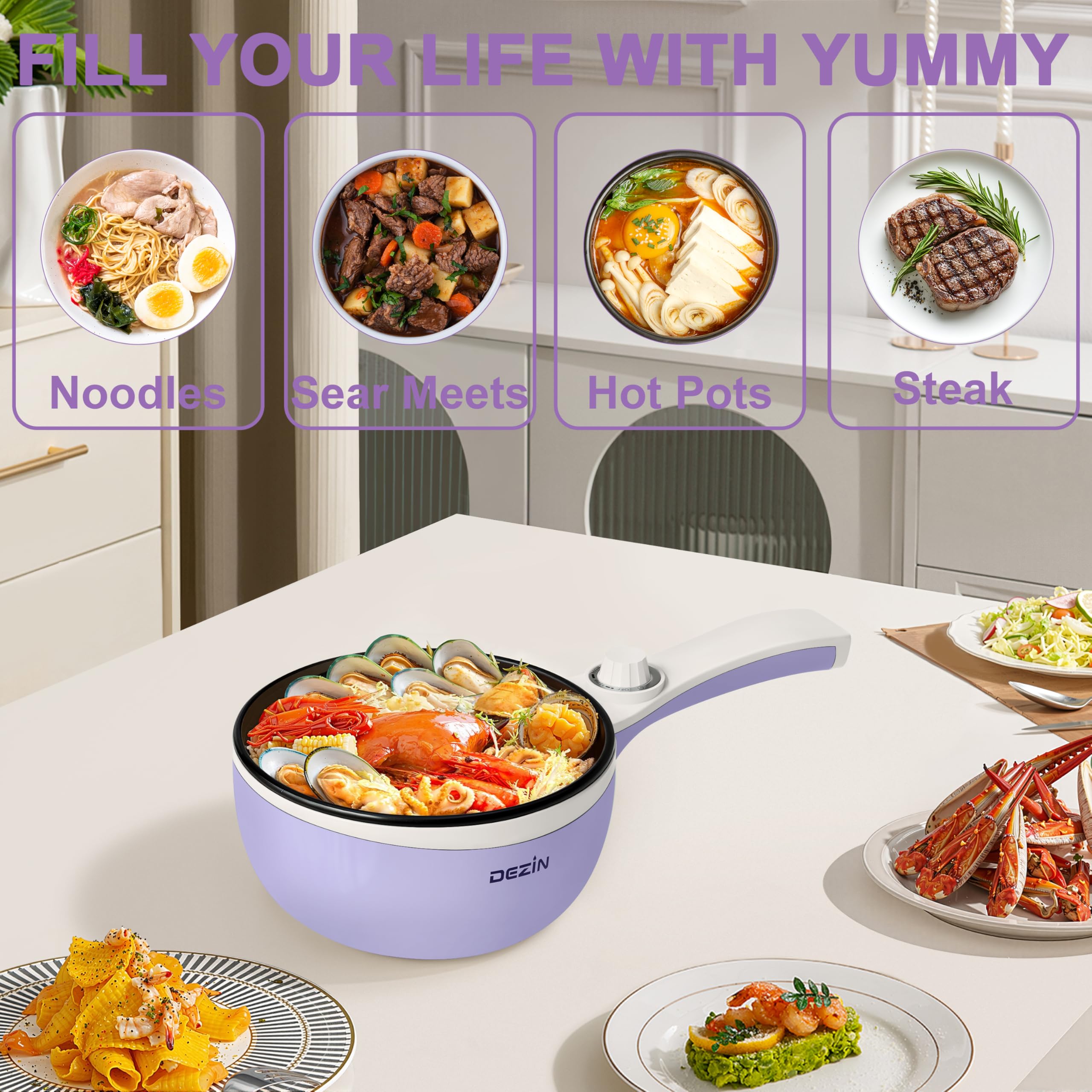 DEZIN Hot Pot dormitorio compacto para almacenamiento sencillo