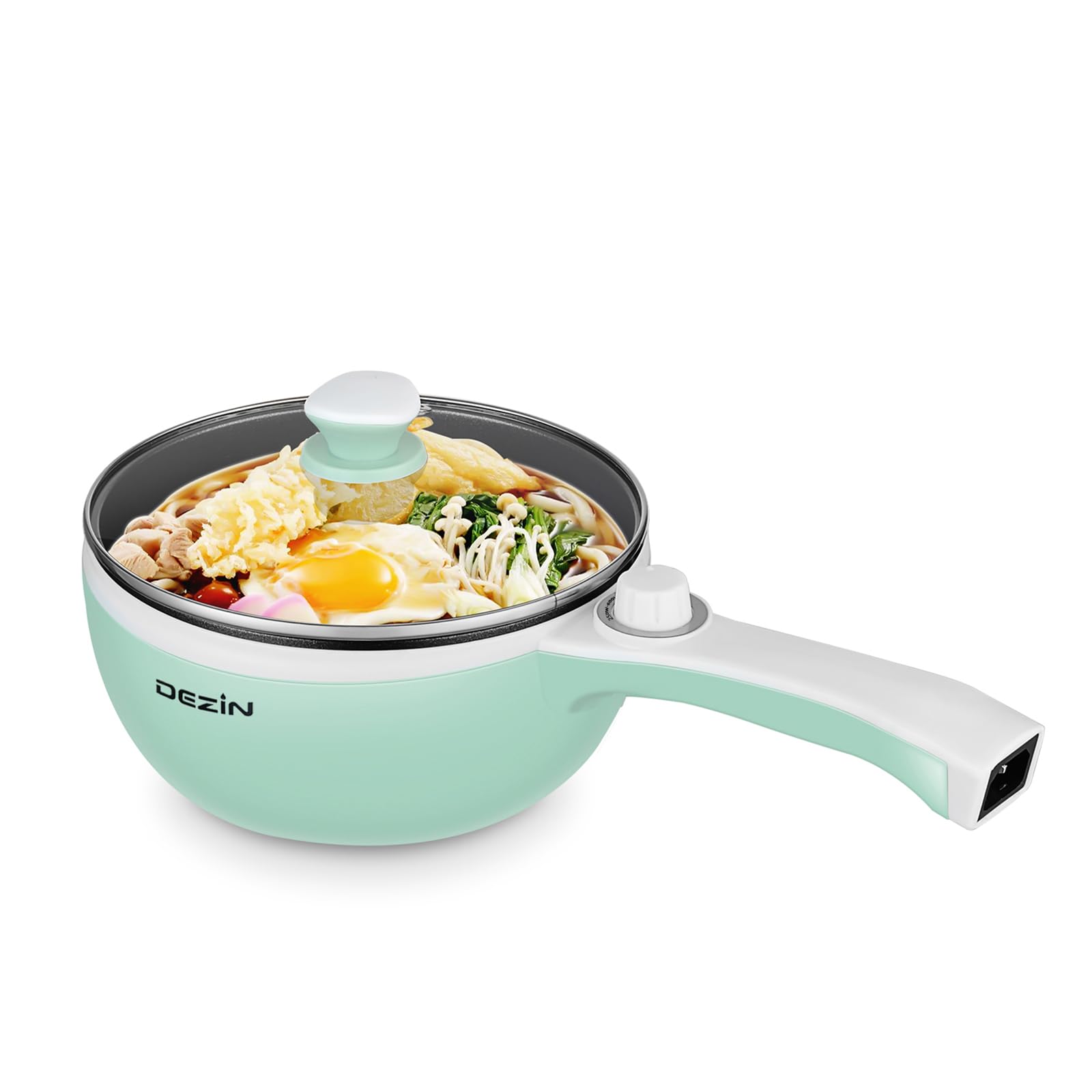 Dezin olla eléctrica: sartén antiadherente para saltear sin estufa y cocina rápida.