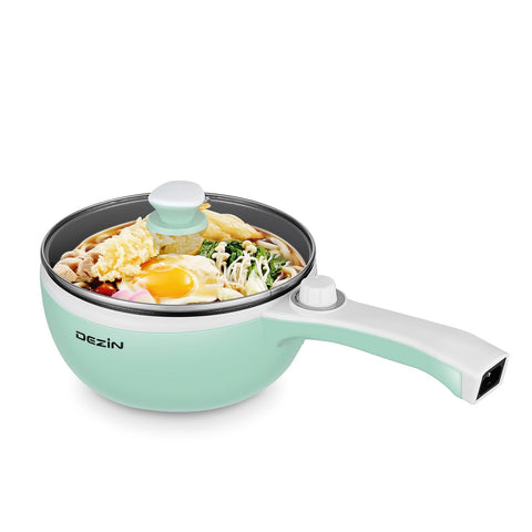 Dezin olla eléctrica: sartén antiadherente para saltear sin estufa y cocina rápida.