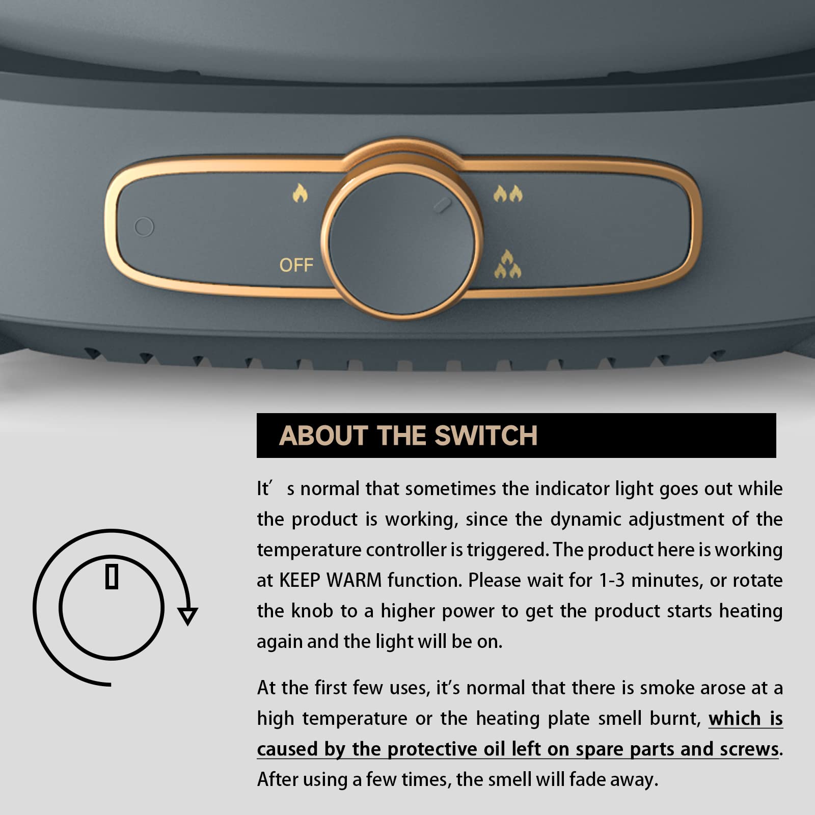 Olla eléctrica Dezin con doble sabor para caldos picantes y suaves