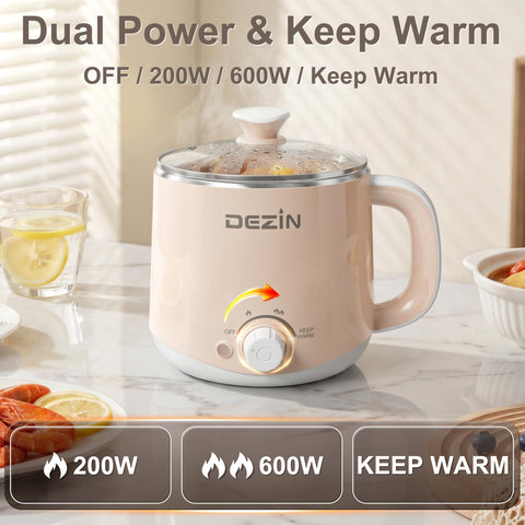 Olla eléctrica Dezin para avena, desayuno nutritivo y práctico.