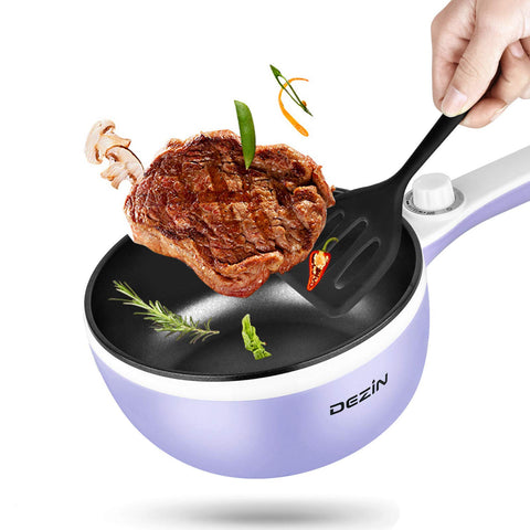 DEZIN olla eléctrica con espátula de silicona incluida para saltear.