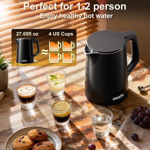 Dezin uso diario en casa u oficina, rendimiento práctico para bebidas calientes.