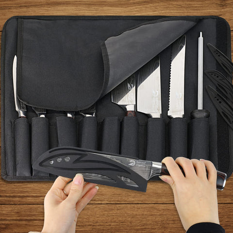 Dfito cuchillo chef afilado de acero alemán inoxidable para cortes precisos