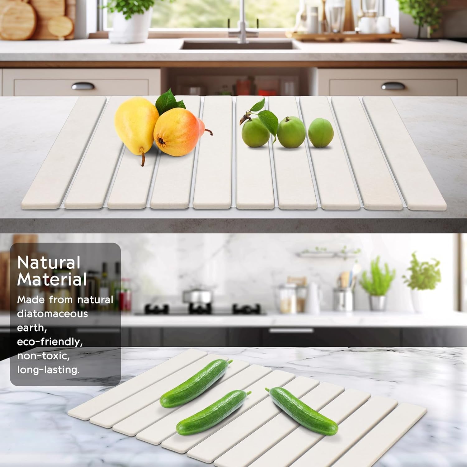 DFJKJUU Material piedra absorbente, seguro para contacto con alimentos.