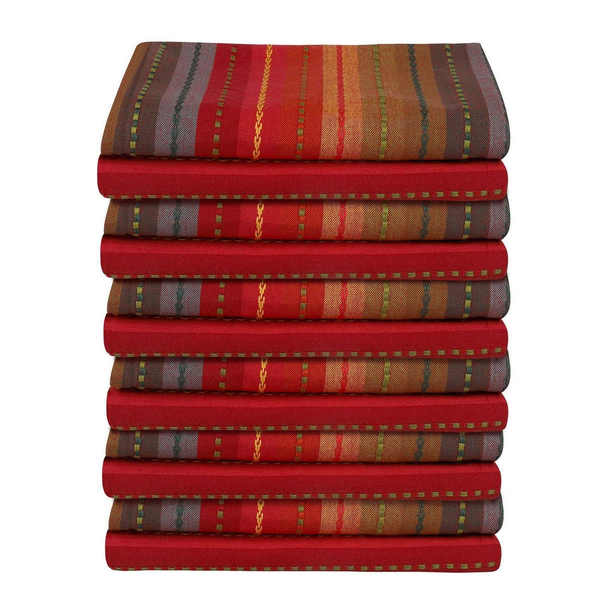DG Collections: servilletas tejidas de algodón 20x20, set de 12 para uso diario