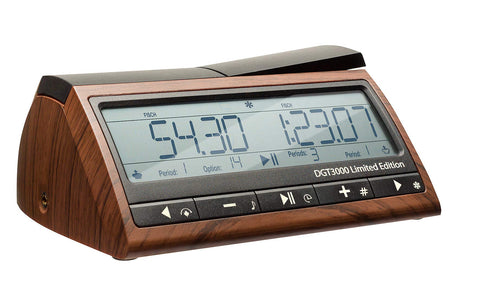DGT3000 LE: reloj ajedrez con acabado madera, ideal para torneos