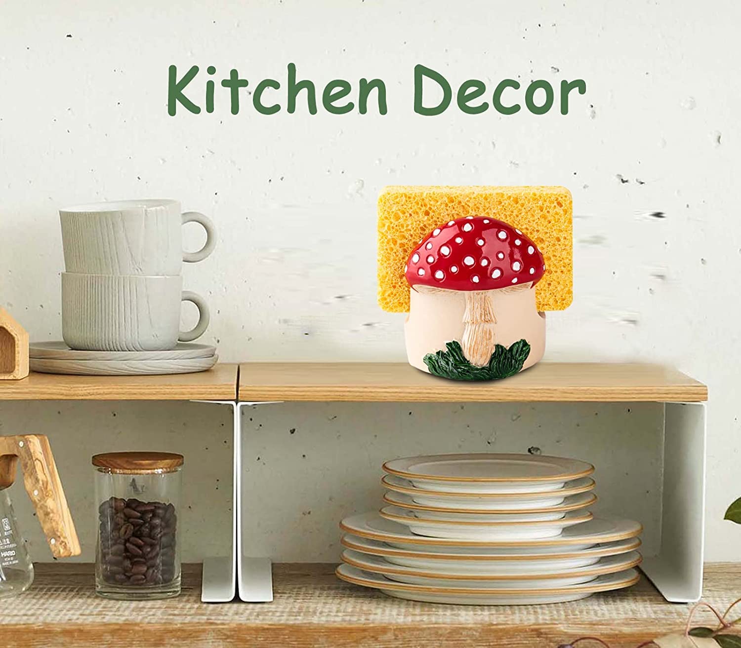 dgudgu diseño de hongo rojo, estilo rústico para la cocina.