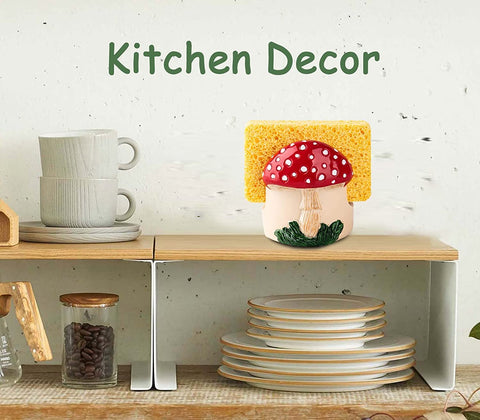dgudgu diseño de hongo rojo, estilo rústico para la cocina.