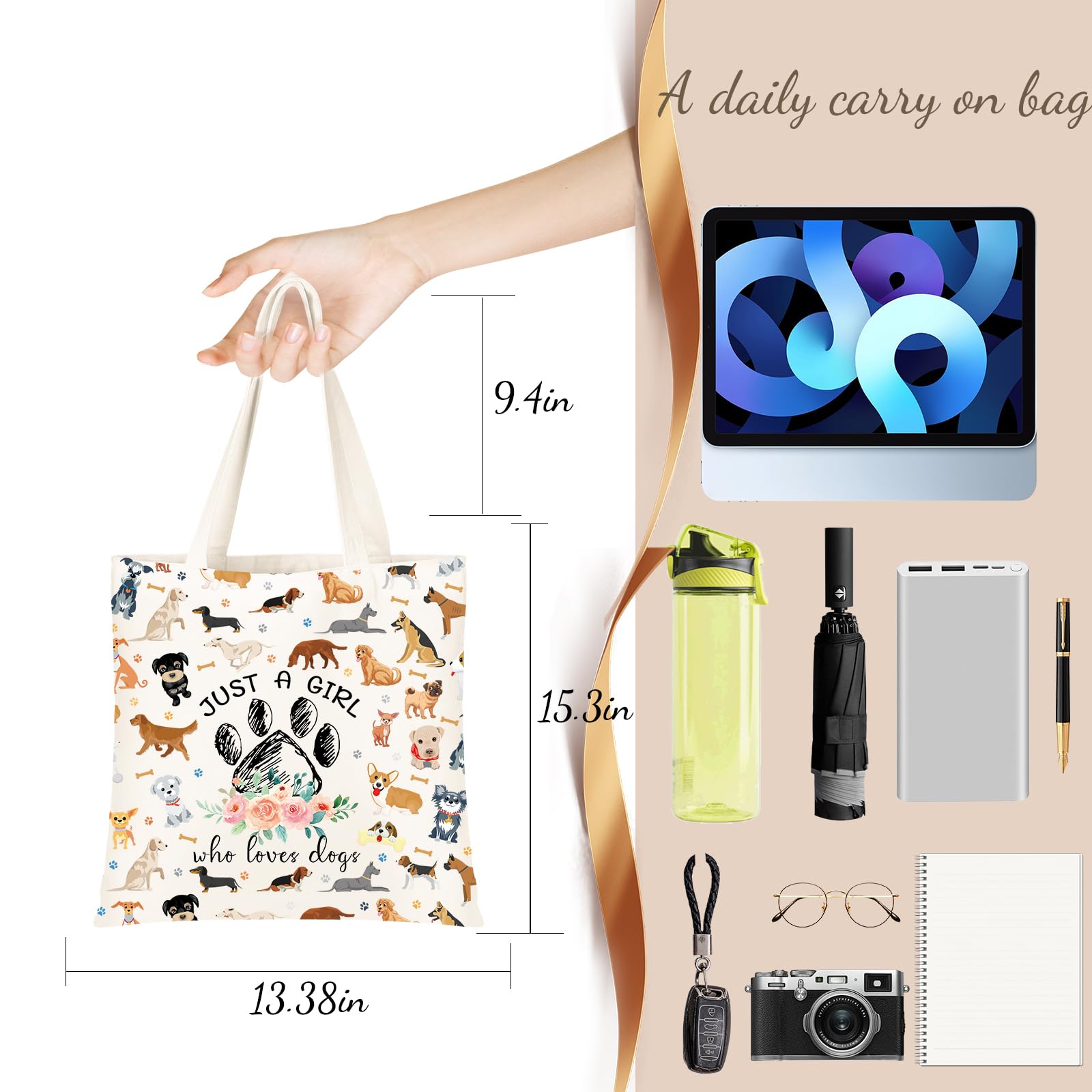 DHQH bolsa lona material duradero para uso repetido
