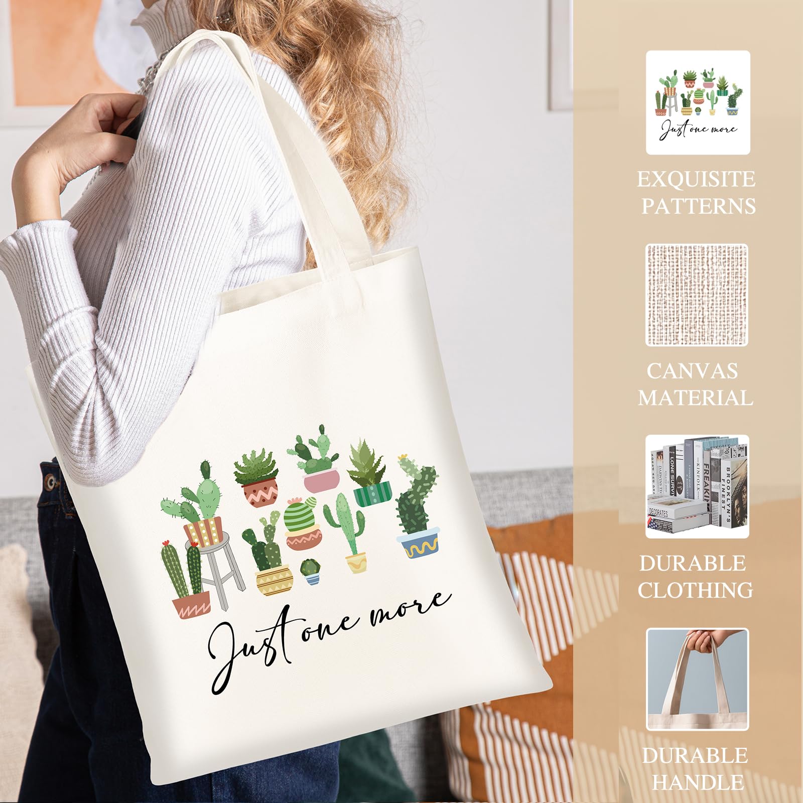 DHQH bolsa-tote-plantas espaciosa y resistente para compras