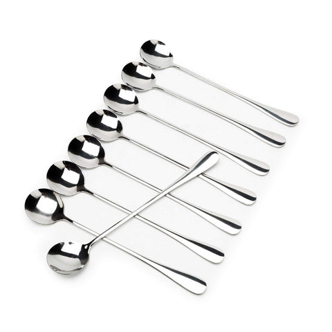 Cucharas dhrbsx de mango largo para servir helado con elegancia.
