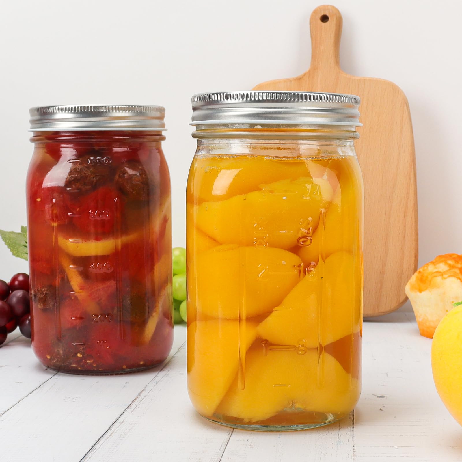 Tarros de vidrio para fermentación con DHSBTLS, uso versátil para fermentación.