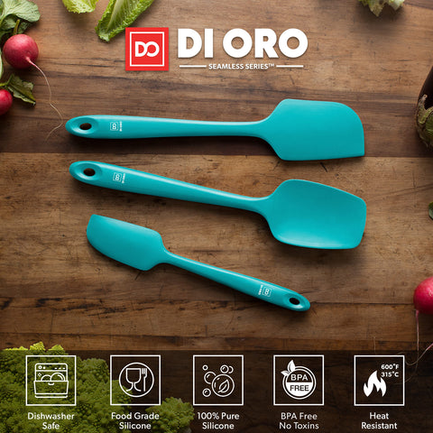 DI ORO Living espátula ergonómica de silicona, ideal para batidos y mezclas