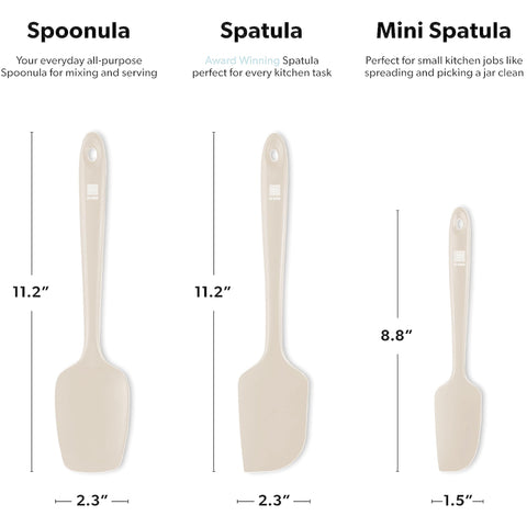 DI ORO Espatula silicona resistente al calor hasta 600°F, evita derretirse durante cocinar.