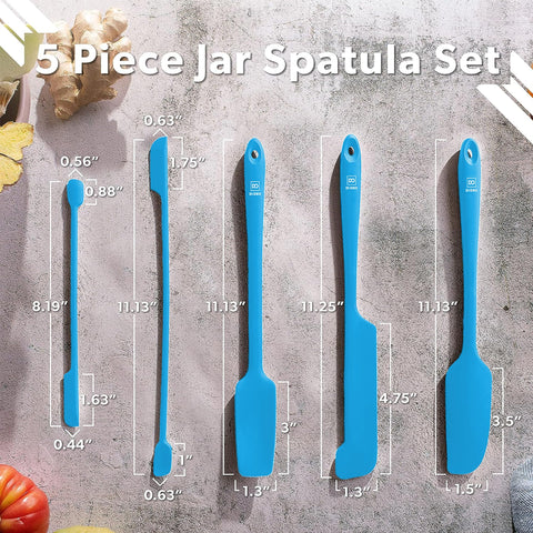 DI ORO spatulas resistentes al calor 600F, ideales para cocinar sin deformarse