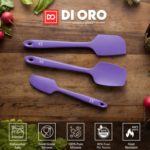 DI ORO Living espátula sin costuras, diseño de una pieza evita acumulación de comida.