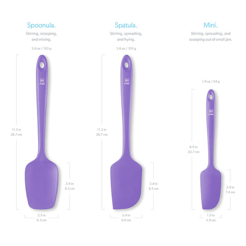 DI ORO Living espátula de silicona para sartenes antiadherentes, sin rayar superficies.