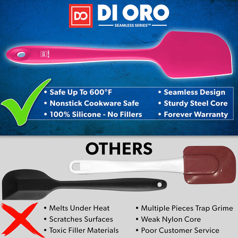 di ORO Living espátula de silicona resistente al calor hasta 600°F