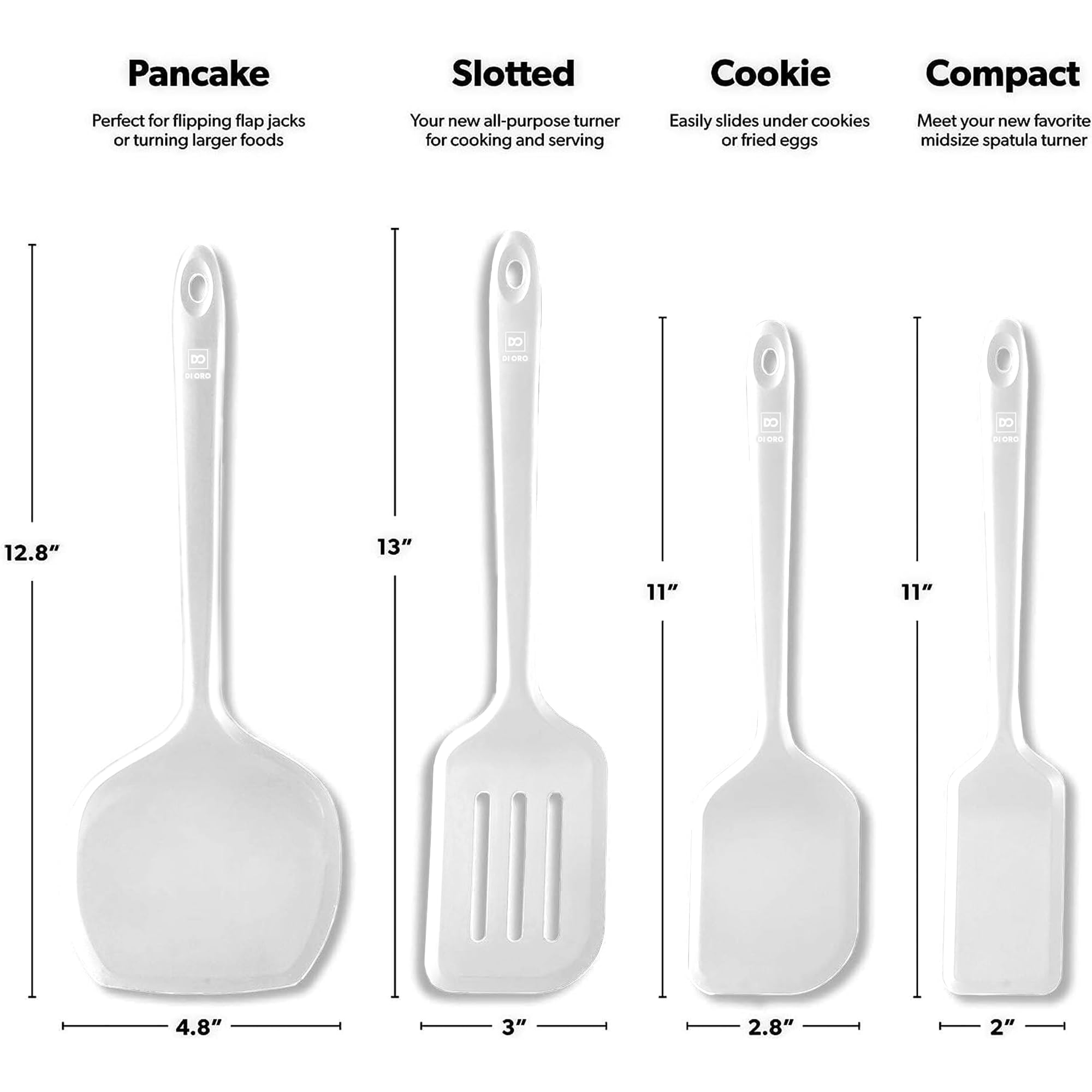 Espátula para panqueques DI ORO Seamless Moda con diseño ergonómico