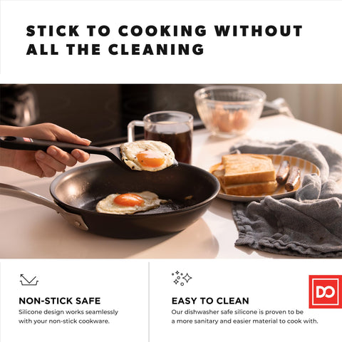 DI ORO Living espátula silicona con diseño sin juntas para limpieza rápida.
