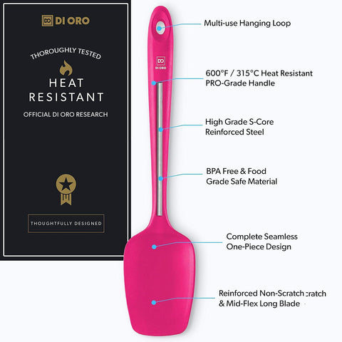 DI ORO Living Spoonula silicona apta para lavavajillas, facilita la limpieza.