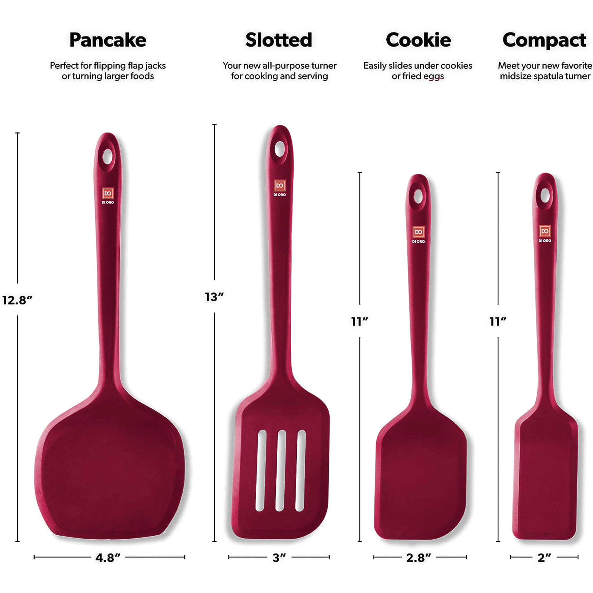 Espátula para huevos DI ORO, control suave y precisión